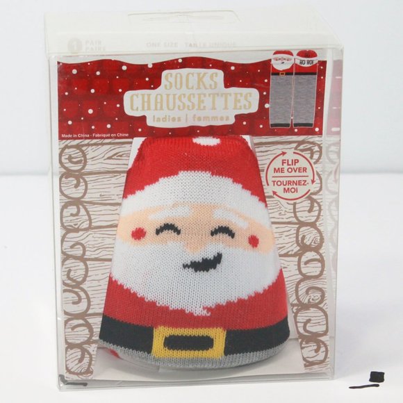 Christmas Socks Chaussettes Ladies - Picture 1 of 2